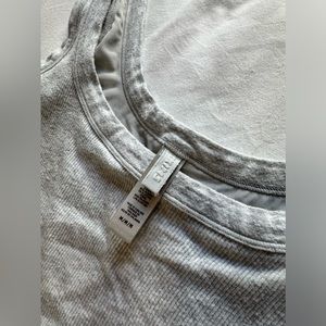 skims heather grey onesie